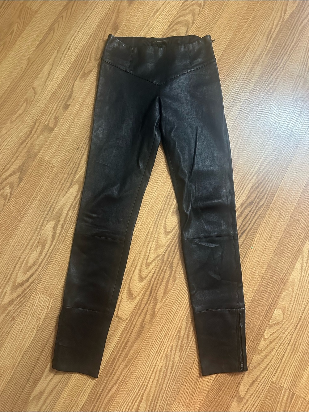 Black Women's 100% Leather Leggings